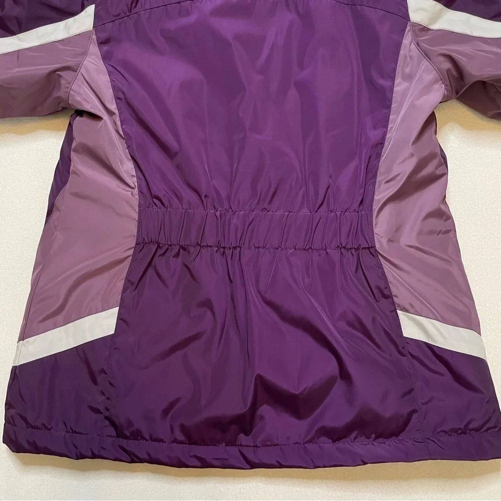 Lands End purple hooded jacket sz medium 10 - 12